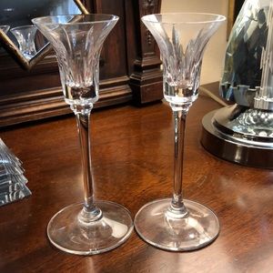 Vera Wang for Wedgwood Tall Crystal Cordial Glasses or Candlesticks